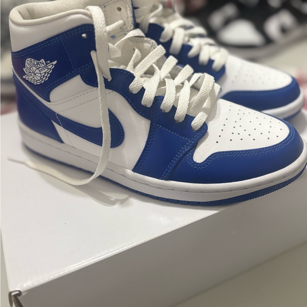 Nike Royal Blue and White Sneakers